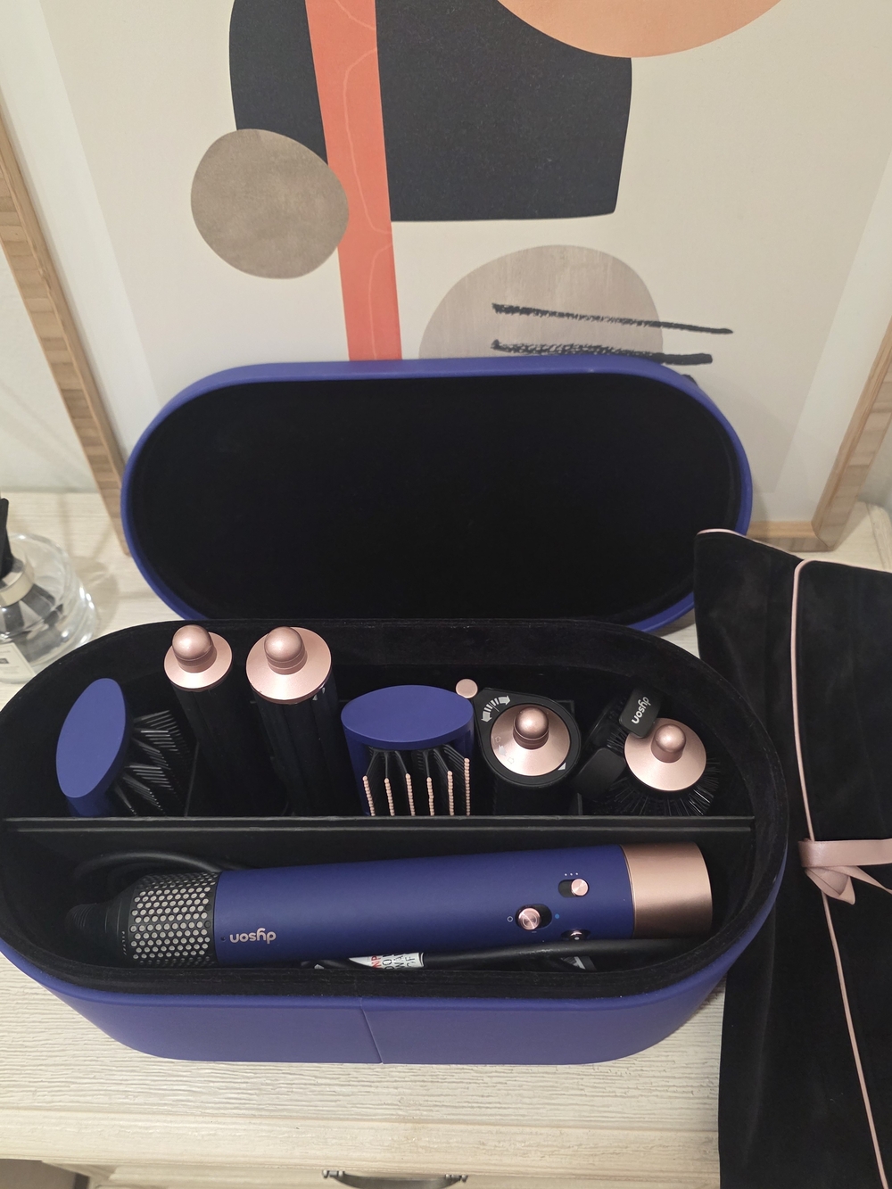 Dyson Purple and Rose Gold Multi-Tool Styler